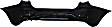 Rear Primed Bumper Cover, Without Backup Collision Intervention Sensor Holes