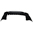 Rear Primed Bumper Cover, Without Backup Collision Intervention Sensor Holes, CAPA CERTIFIED