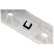 Rear, Passenger Side Bumper Bracket, Side Cover Bracket