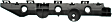 Rear, Driver Side, Lower Bumper Bracket