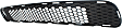 Front, Center Bumper Grille, Textured Black