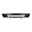 Front, Center Bumper Grille, Black