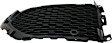 Front, Driver Side, Outer Bumper Grille, Textured Black