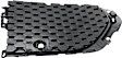 Front, Driver Side, Outer Bumper Grille, Textured Black