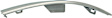 Front, Passenger Side, Outer Bumper Trim, Chrome, Outer Applique, Chrome, Summit Model