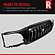 Grille Assembly, Painted Black Shell and Insert, CAPA Certified