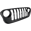 2018 Jeep Wrangler - Grille, Painted Black, For Models With Off Road Camera, Type1