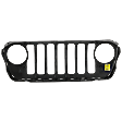 Grille, Primed Black, For Models without Off Road Camera, CAPA Certified