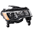 2021 Jeep Grand Cherokee - Passenger Side Halogen Headlight, With bulb(s), OE Replacement