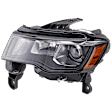 2018 Jeep Grand Cherokee - Driver Side Halogen Headlight, With bulb(s), OE Replacement