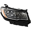 2017-2021 Jeep Compass - Passenger Side Headlight, with Bulb, Halogen, Clear Lens, CAPA Certified