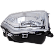 Passenger Side Headlight, with Bulb, Halogen, Clear Lens, 6 Cyl., 3.7L Engine