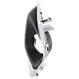 Front, Passenger Side Fog Light Trim, Black and Chrome