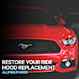 Factory Style Hood Aluminum Black
