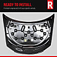 Factory Style Hood Aluminum Black