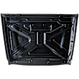 2018 Jeep Wrangler Unlimited Sahara - Factory Style Hood, Aluminum, Black, CAPA Certified
