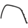 2017-2021 Jeep Grand Cherokee - Front, Passenger Side Fender Flares, Textured Black