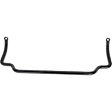 Front Sway Bar Kit, Steel, 1.02 in., Non-adjustable, Black