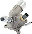 Thermostat Housing, 4 Cylinder, Cover, includes housing, Blade Type, 2-Prong Male Terminal	