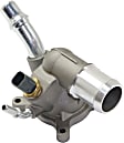 Thermostat Housing, 4 Cylinder, Cover, includes housing, Blade Type, 2-Prong Male Terminal	