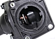 Thermostat Housing - Black, Plastic, Direct Fit, Sold individually, Gas, Includes Sensor and Gasket