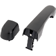 Front, Driver Side Exterior Door Handle, Textured Black, Without Key Hole