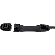 Front, Driver Side Exterior Door Handle, Textured Black, Without Key Hole