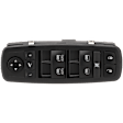Front, Driver Side Window Switch, Black