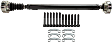 Front Driveshaft, 35.13 inch Length, All Wheel Drive/Four Wheel Drive, Automatic Transmission, NV245 Quadra-Trac II Transfer Case, With Sales Code DHX (Quadra-Trac II Full-Time Active 4WD)