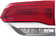 Passenger Side, Inner Tail Light, with Bulb, Halogen, Clear and Red Lens