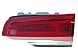 Passenger Side, Inner Tail Light, with Bulb, Halogen, Clear and Red Lens