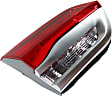 Driver Side, Inner Tail Light, with Bulb, Halogen, Clear and Red Lens, CAPA CERTIFIED