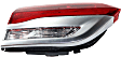 Driver Side, Inner Tail Light, with Bulb, Halogen, Clear and Red Lens, CAPA CERTIFIED