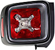 Passenger Side Tail Light, with Bulb, Halogen, Clear and Red Lens, Trailhawk Model