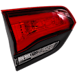 Passenger Side, Inner Tail Light, with Bulb, Halogen, Clear and Red Lens