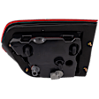 Passenger Side, Inner Tail Light, with Bulb, Halogen, Clear and Red Lens