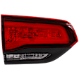 Driver Side, Inner Tail Light, with Bulb, Halogen, Clear and Red Lens