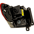 Passenger Side, Outer Tail Light, with Bulb, Halogen, Clear Lens, CAPA CERTIFIED