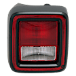 2018-2024 Jeep Wrangler - Driver Side Tail Light, with Bulb, Halogen, For Models without Blind Spot Detection, CAPA Certified