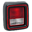 2018-2024 Jeep Wrangler - Driver Side Tail Light, with Bulb, Halogen, For Models without Blind Spot Detection, CAPA Certified