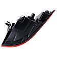 Passenger Side, Outer Tail Light, with Bulb, Halogen, Clear and Red Lens, CAPA CERTIFIED