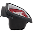 Passenger Side Tail Light, with Bulb, Halogen, Clear and Red Lens