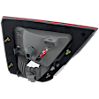 2012 Jeep Grand Cherokee - Passenger Side, Inner Halogen Tail Light, With bulb(s), Mounts on Liftgate, OE Replacement
