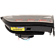 Passenger Side, Inner Tail Light, with Bulb, Halogen, Clear and Red Lens, CAPA CERTIFIED