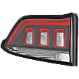 Driver Side, Inner Tail Light, with Bulb, Halogen, Clear and Red Lens, CAPA CERTIFIED
