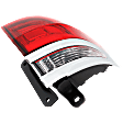 Passenger Side, Outer Halogen Tail Light, With bulb(s), OE Replacement