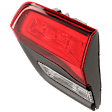 Passenger Side, Inner Tail Light, with Bulb, Halogen/LED Combo, For Models without Platinum Insert