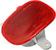 Rear, Driver Side Bumper Reflector, CAPA Certified