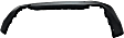 Rear, Lower Bumper Cover, Textured, Without Trailer Hitch Holes, CAPA Certified