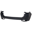 Rear, Upper Primed Bumper Cover, without Mounting Bracket(s), For Models without Park Assist System, CAPA Certified